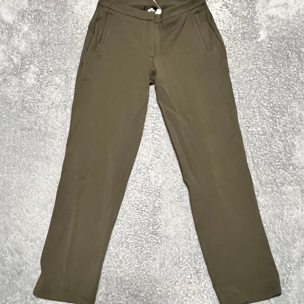 Lululemon Pants Womens 6 On The Move Travel Dress Green Ankle Straight